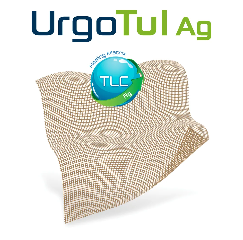 UrgoTul Ag logo and dressing